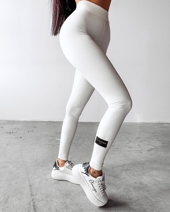 Legginsy OLAVOGA REGI 2025 ecru - FashionPlace - 3