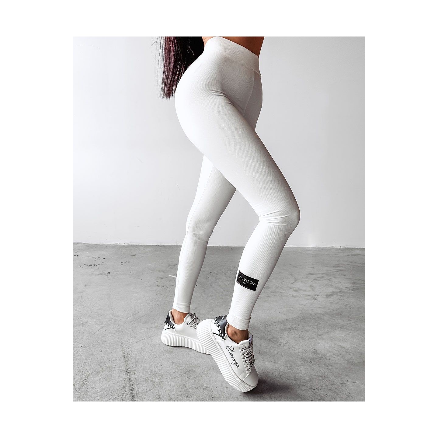 Legginsy OLAVOGA REGI 2025 ecru - FashionPlace - 3