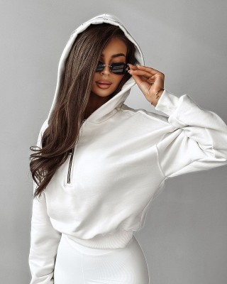 Bluza damska OLAVOGA MOLETO 2025 ecru - FashionPlace - 1
