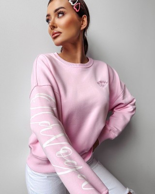 Bluza damska OLAVOGA SODA 2025 pudrowy róż - FashionPlace - 1