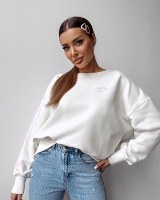 Bluza damska OLAVOGA SODA 2025 ecru - FashionPlace - 1