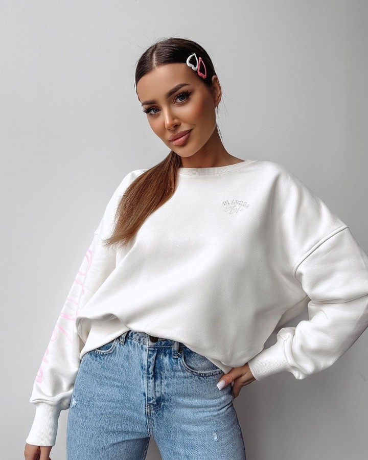 Bluza damska OLAVOGA SODA 2025 ecru - FashionPlace - 1