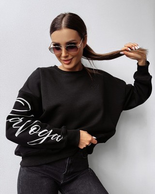 Bluza damska OLAVOGA SODA 2025 czerń - FashionPlace - 1