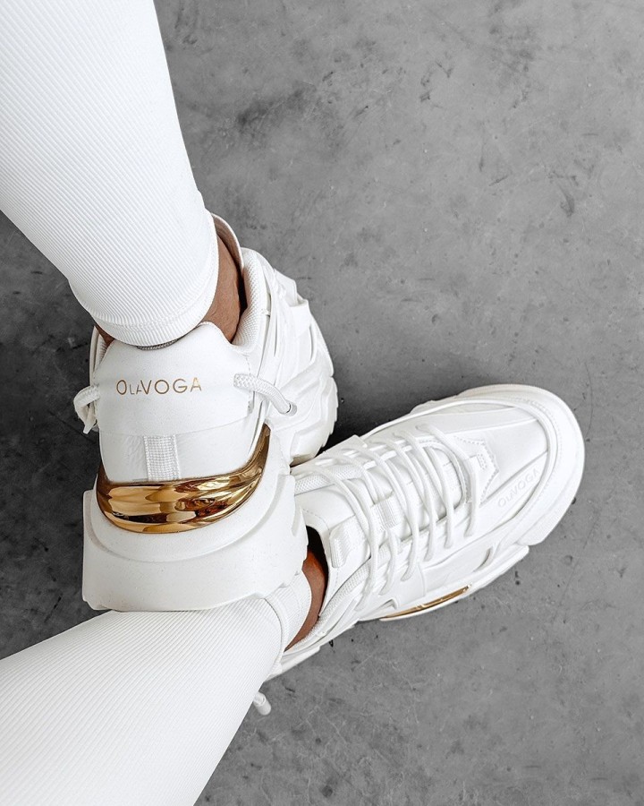 Buty damskie OLAVOGA SHINE 2024 ecru - FashionPlace - 3