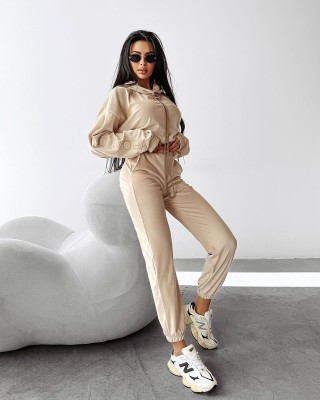 Komplet damski OLAVOGA LAGOS 2025 beż - FashionPlace - 1