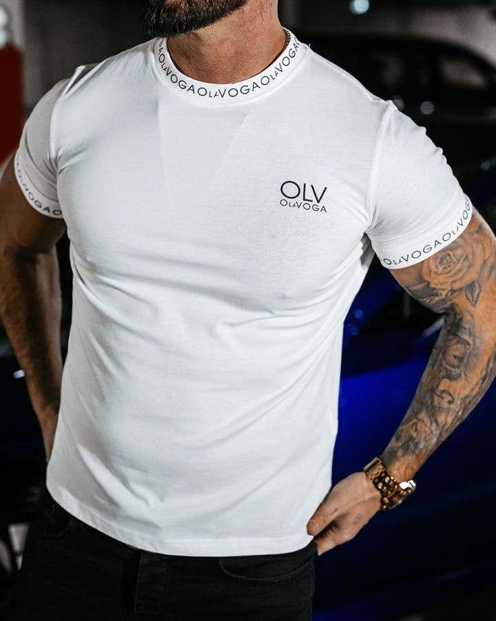 T-shirt męski OLAVOGA CAPTAIN 2025 ecru - FashionPlace - 2