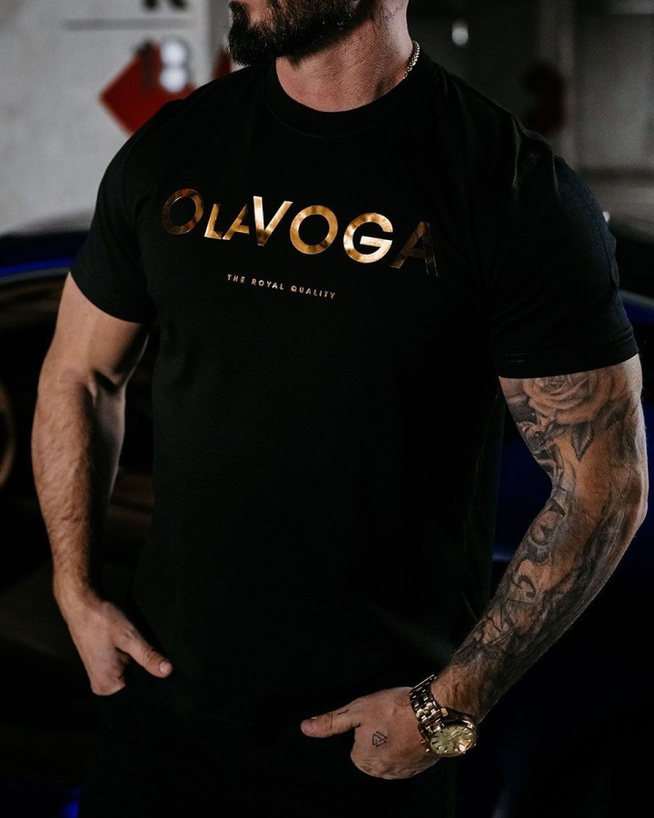 T-shirt męski OLAVOGA JEETEE 2025 czerń - FashionPlace - 2