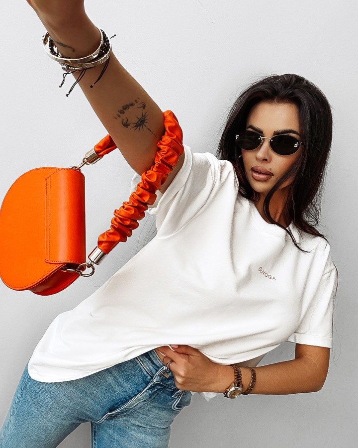 T-shirt damski OLAVOGA SPRITZ 2025 ecru - FashionPlace - 3