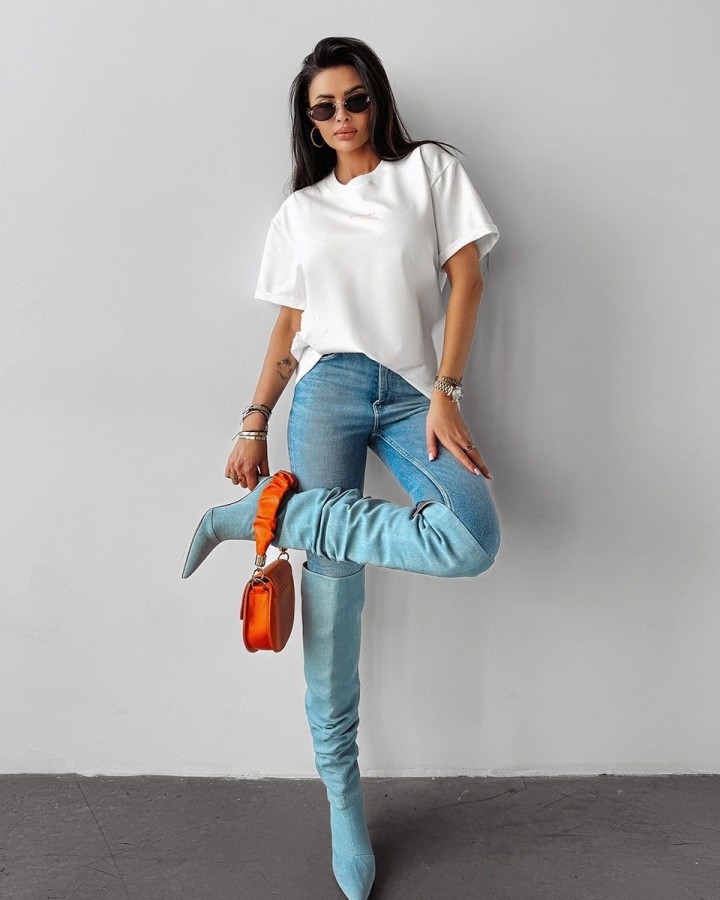T-shirt damski OLAVOGA SPRITZ 2025 ecru - FashionPlace - 4