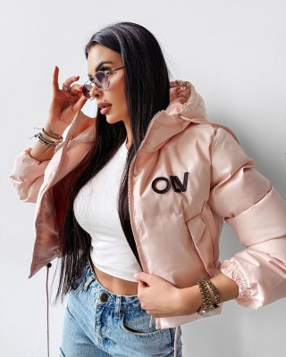 Kurtka damska OLAVOGA FOXY 2025 pudrowy róż - FashionPlace - 1