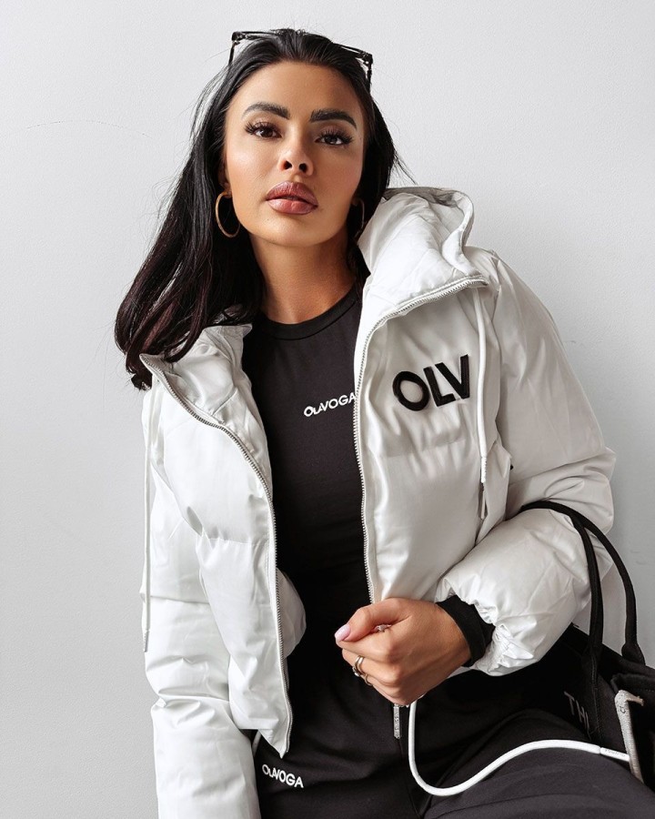 Kurtka damska OLAVOGA FOXY 2025 ecru - FashionPlace - 3