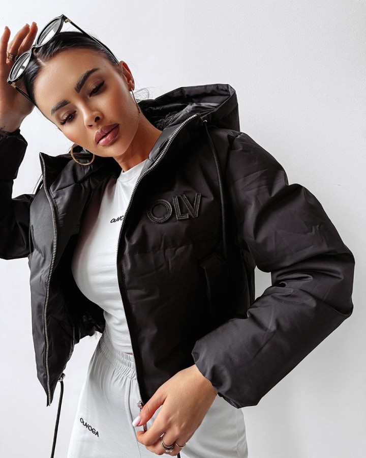 Kurtka damska OLAVOGA FOXY 2025 czerń - FashionPlace - 3