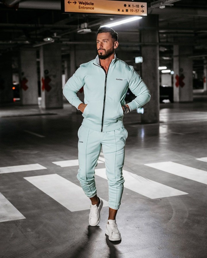 Komplet męski OLAVOGA LOG 2025 mięta - FashionPlace - 1