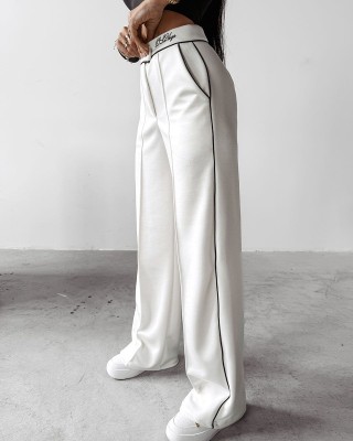 Spodnie damskie OLAVOGA BEGONIA  2025 ecru - FashionPlace - 1