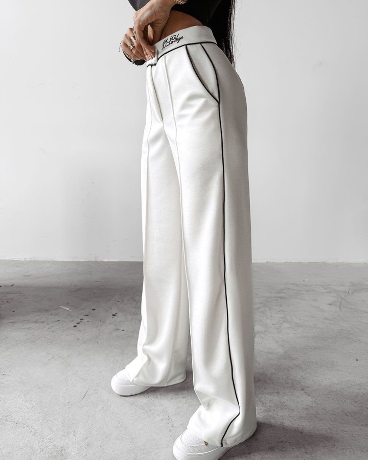 Spodnie damskie OLAVOGA BEGONIA  2025 ecru - FashionPlace - 1