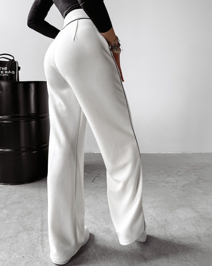 Spodnie damskie OLAVOGA BEGONIA  2025 ecru - FashionPlace - 2