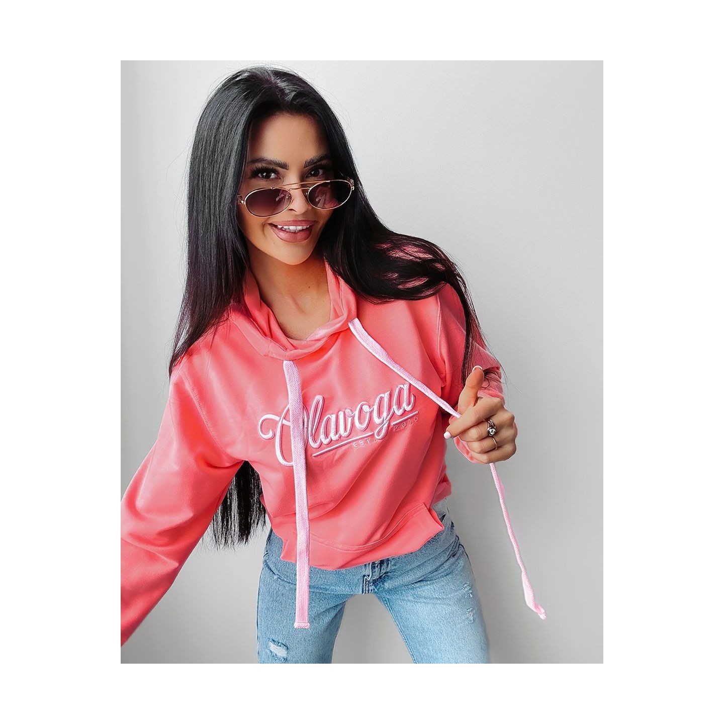 Bluza damska OLAVOGA TULUZA 2025 coral - FashionPlace - 3