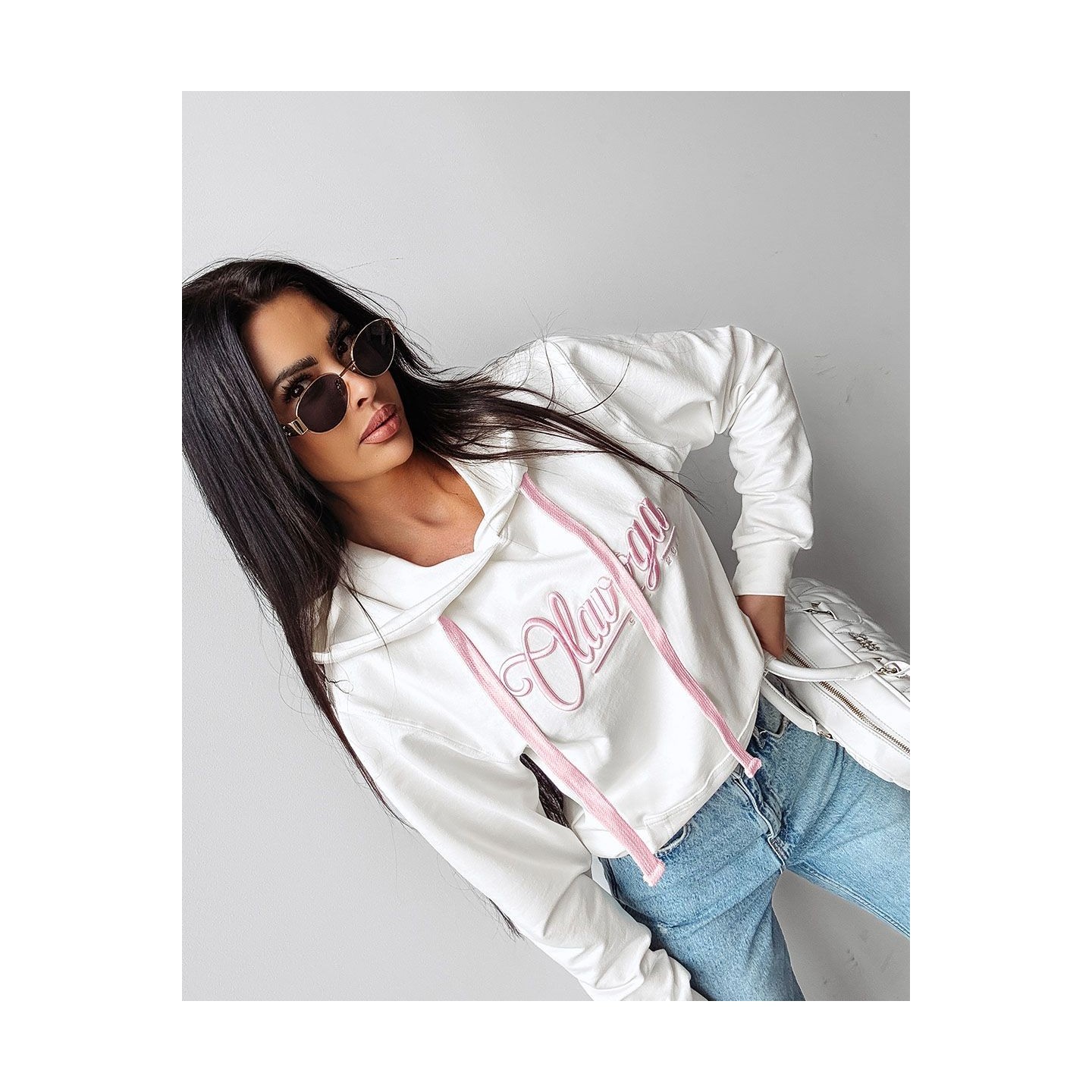 Bluza damska OLAVOGA TULUZA 2025 ecru - FashionPlace - 3