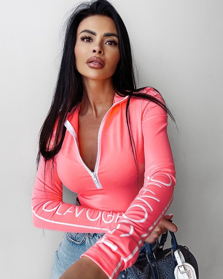 Bluzka damska OLAVOGA BIANKO 2025 coral pink - FashionPlace - 3