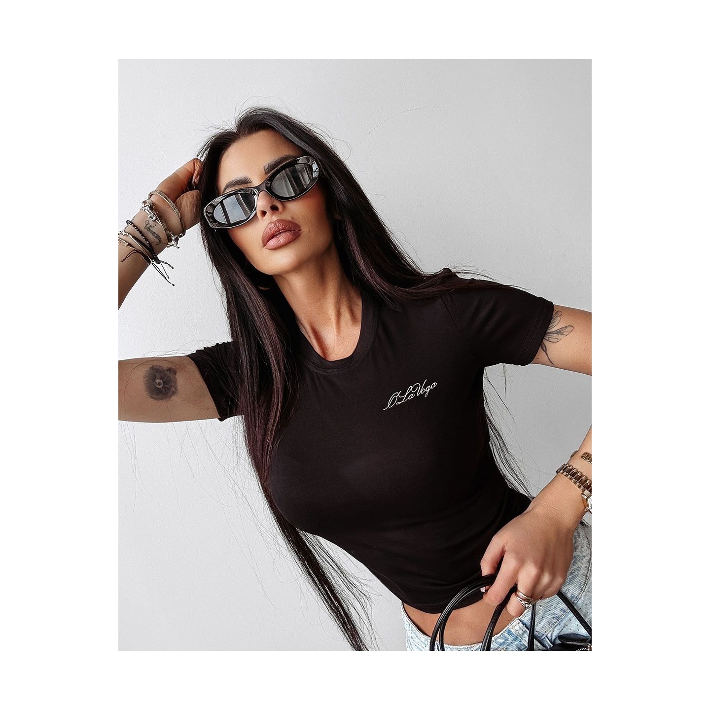 Bluzka damska OLAVOGA LIMA 2025 czerń - FashionPlace - 3