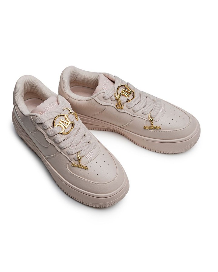 Buty damskie OLAVOGA HEELY 2024 beż - FashionPlace - 5
