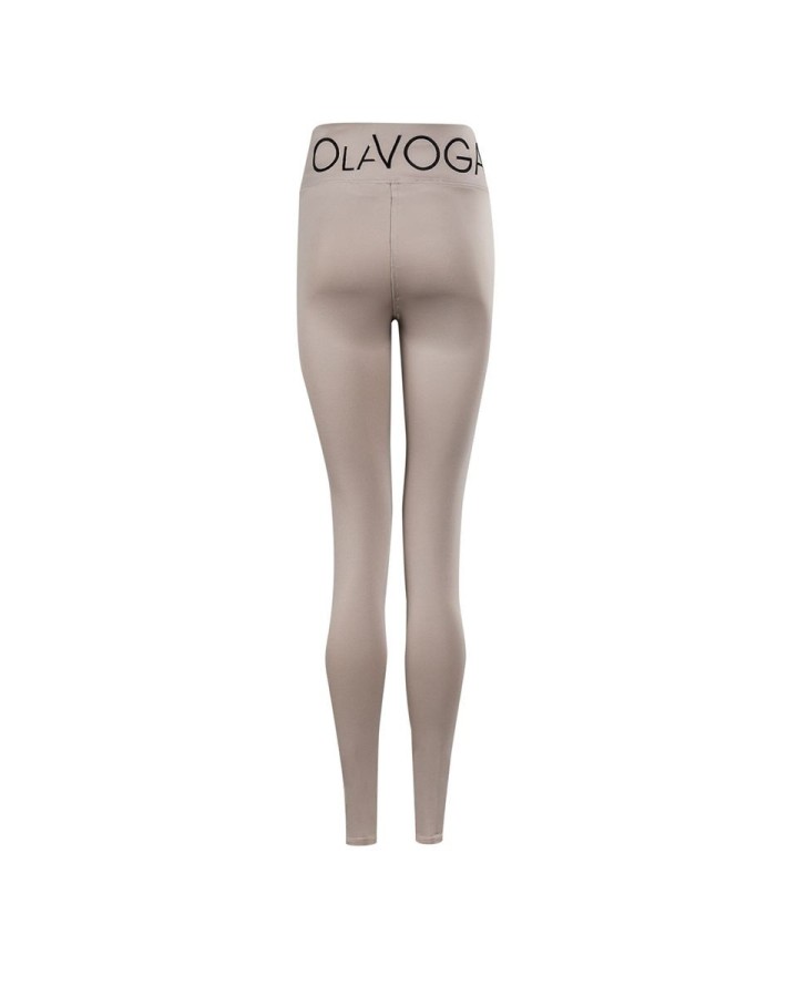 Legginsy OLAVOGA AFFECTION 2025 ciemny beż - FashionPlace - 4