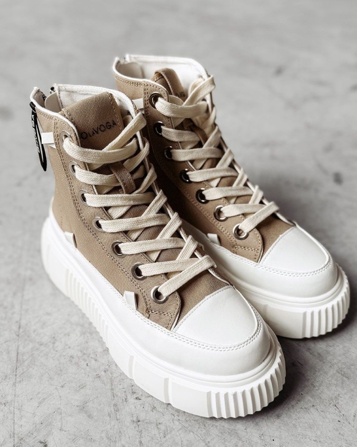 Buty damskie OLAVOGA DAZZLE 2025 beż - FashionPlace - 2