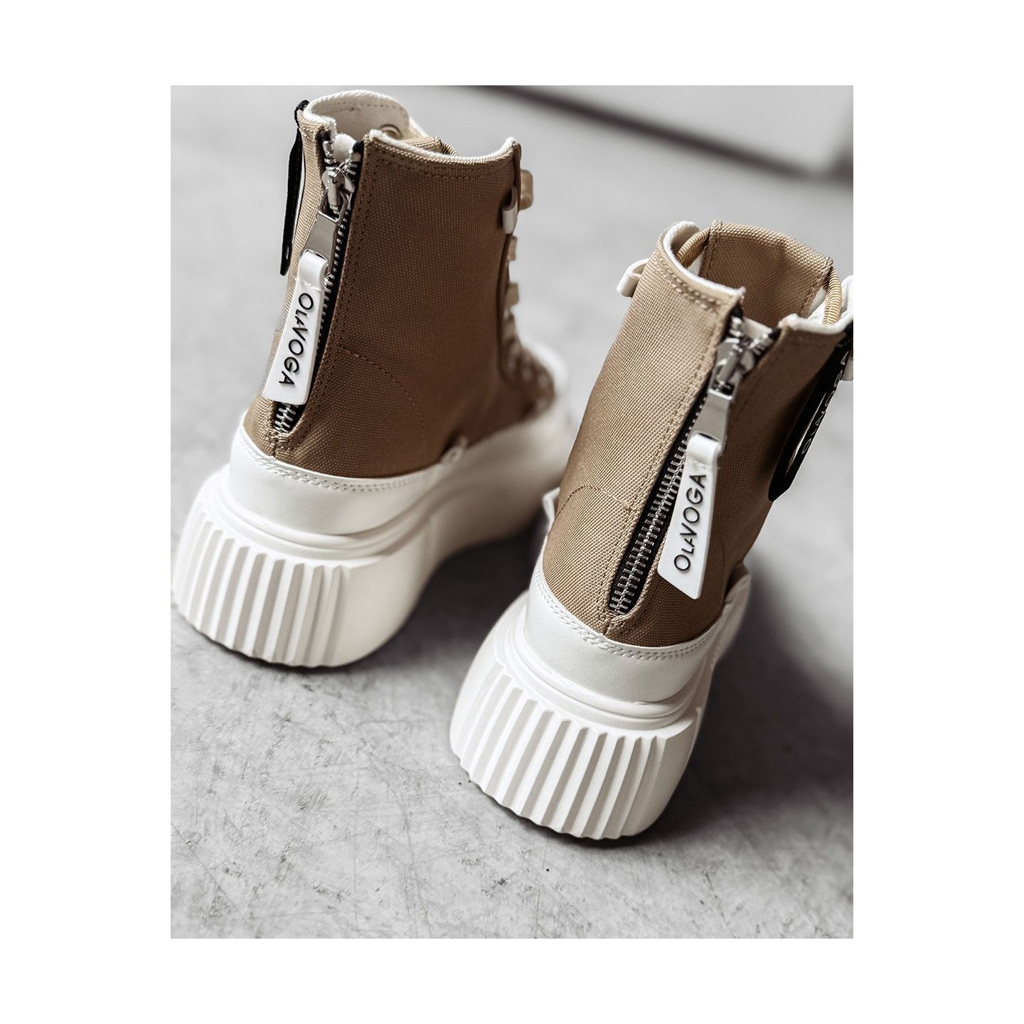 Buty damskie OLAVOGA DAZZLE 2025 beż - FashionPlace - 3