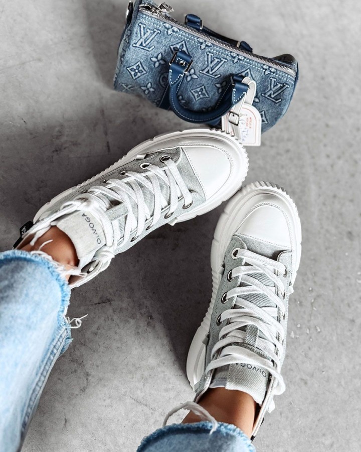 Buty damskie OLAVOGA DAZZLE 2025 jeans - FashionPlace - 3
