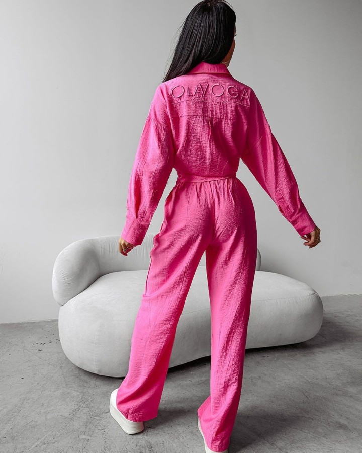 Komplet damski OLAVOGA SERENE 2025 róż - FashionPlace - 2