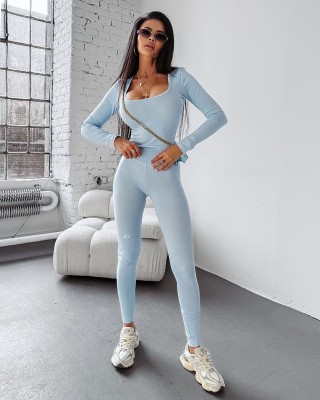 Komplet damski OLAVOGA COCONUT 2025 błękit - FashionPlace - 1