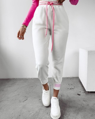 Spodnie damskie OLAVOGA MIRACLE 2025 ecru - FashionPlace - 1