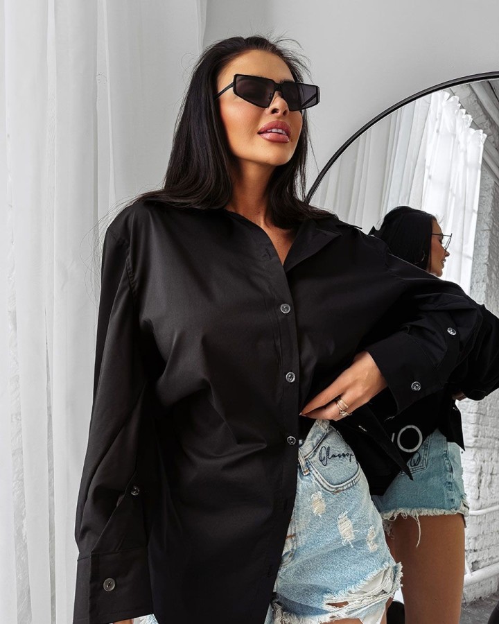 Koszula damska OLAVOGA WONDER 2025 czerń - FashionPlace - 3