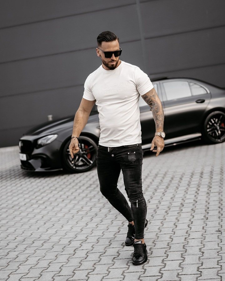 T-shirt męski OLAVOGA COELLO 2025 ecru - FashionPlace - 1