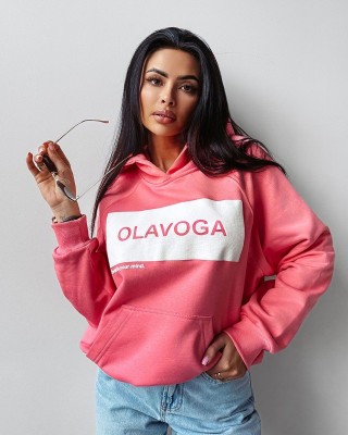 Bluza damska OLAVOGA SWEET ROLL 2025 koral - FashionPlace - 1