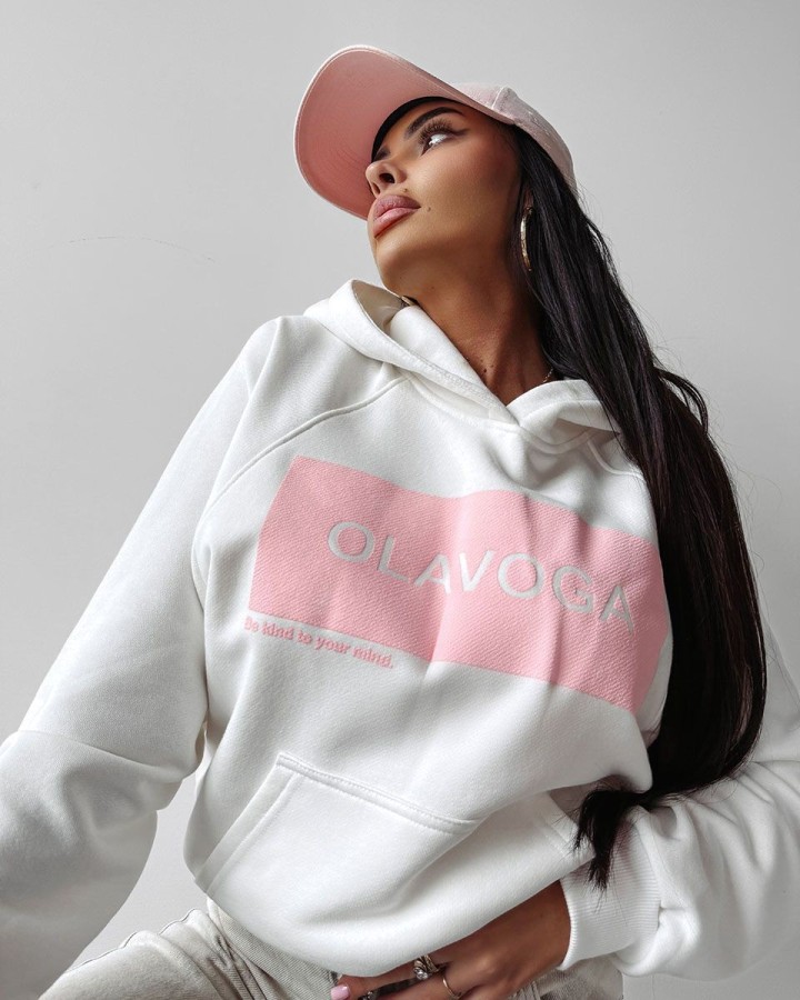 Bluza damska OLAVOGA SWEET ROLL 2025 ecru - FashionPlace - 3