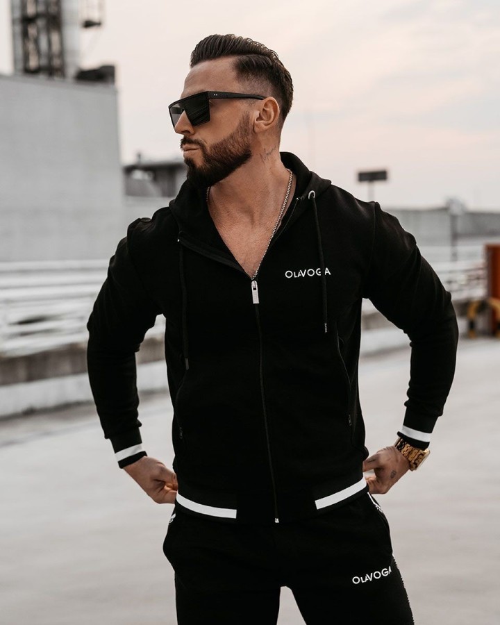 Komplet męski OLAVOGA DUNES 2025 czerń/czerń - FashionPlace - 2