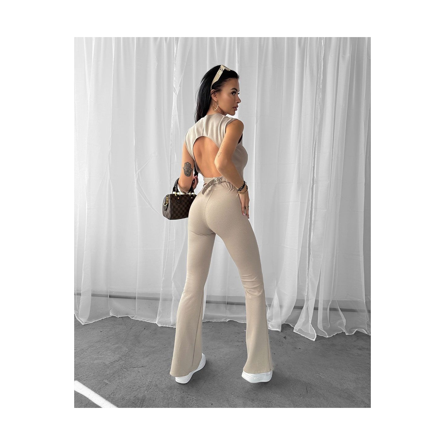 Komplet damski OLAVOGA SERENDIPTY 2025 latte - FashionPlace - 3