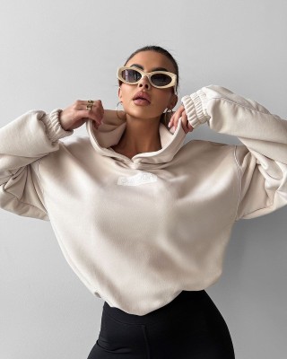 Bluza damska OLAVOGA DIDACTIC 2025 beż - FashionPlace - 1
