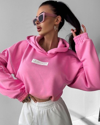 Bluza damska OLAVOGA DIDACTIC 2025 róż - FashionPlace - 1