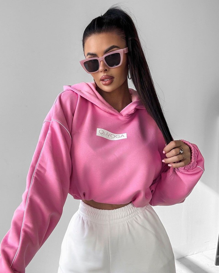 Bluza damska OLAVOGA DIDACTIC 2025 róż - FashionPlace - 2
