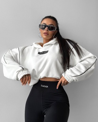 Bluza damska OLAVOGA DIDACTIC 2025 biała - FashionPlace - 1