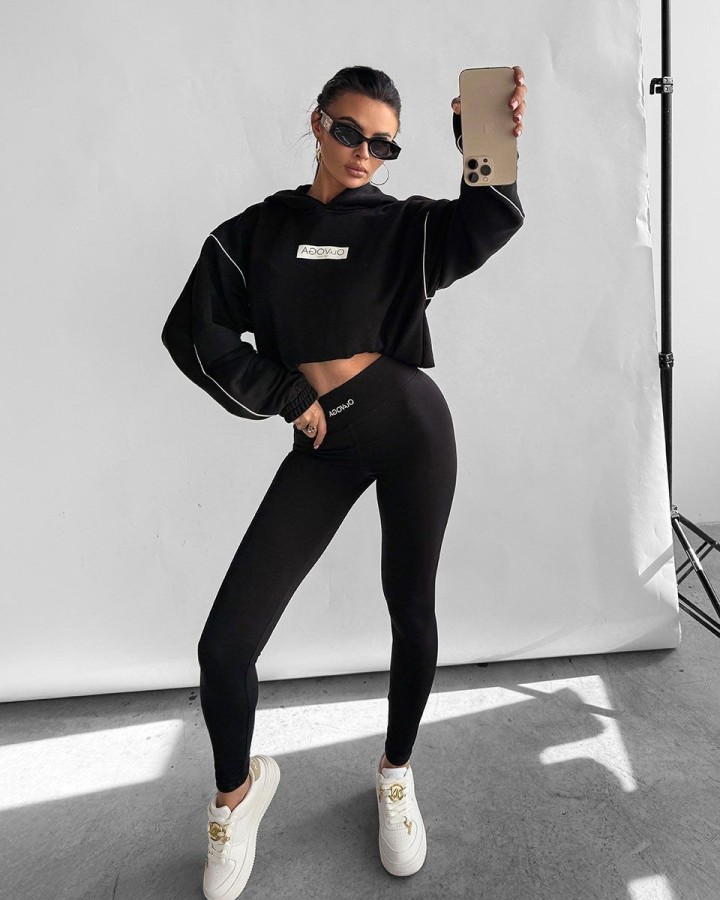Bluza damska OLAVOGA DIDACTIC 2025 czerń - FashionPlace - 3