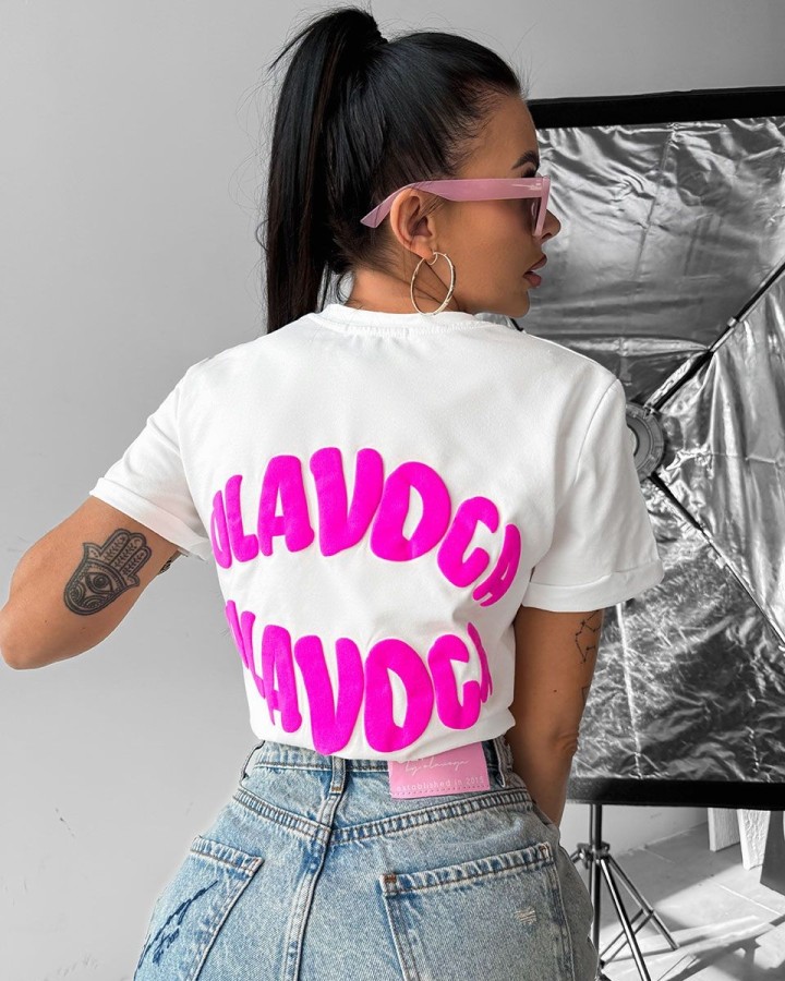 T-shirt damski OLAVOGA MYSTICAL 2025 ecru - FashionPlace - 2