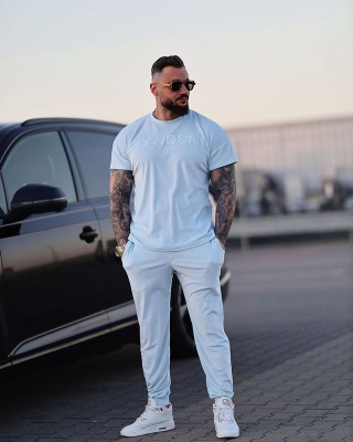 Komplet męski OLAVOGA PIFFLE 2025 niebieski - FashionPlace - 1