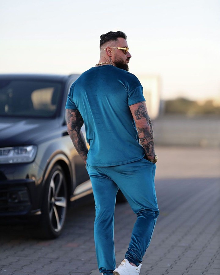 Komplet męski OLAVOGA PIFFLE 2025 morski - FashionPlace - 2