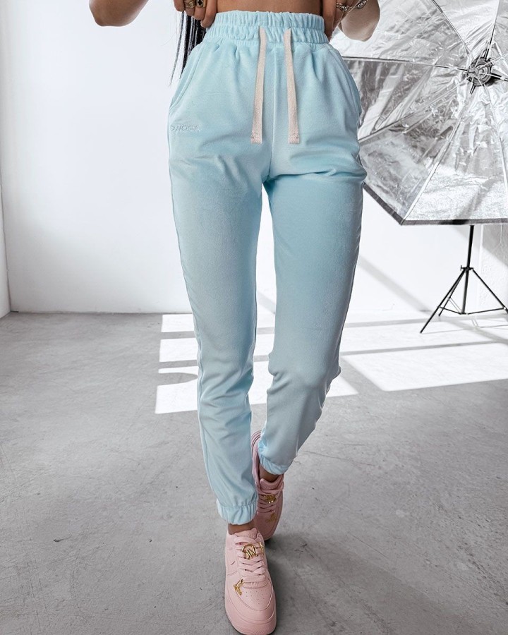 Spodnie damskie OLAVOGA STEAM 2025 niebieski - FashionPlace - 2