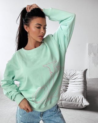 Bluza damska OLAVOGA APLOMB 2025 mięta - FashionPlace - 1