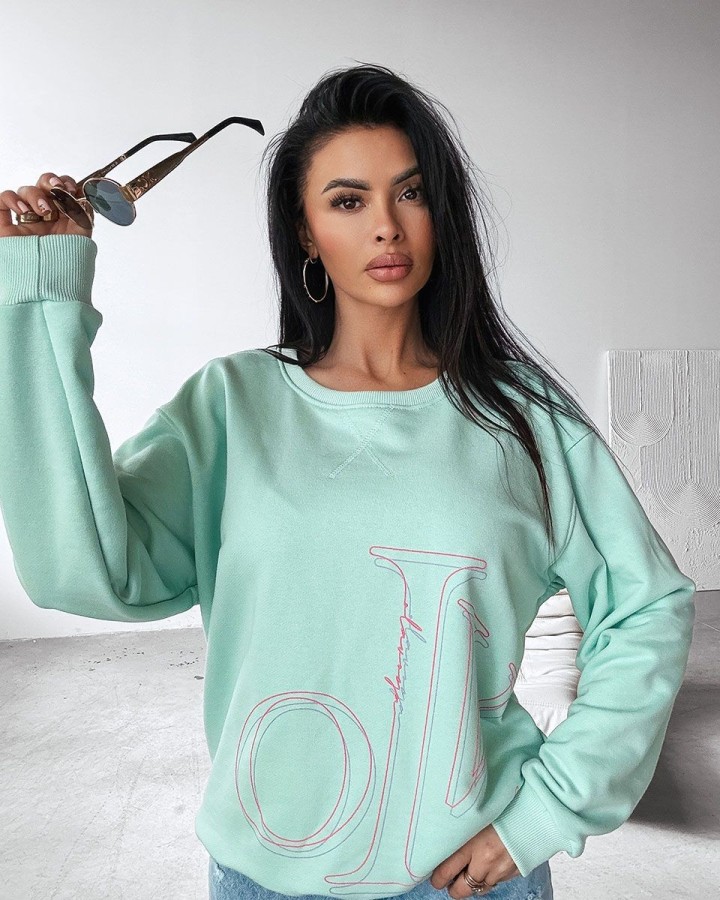 Bluza damska OLAVOGA APLOMB 2025 mięta - FashionPlace - 2