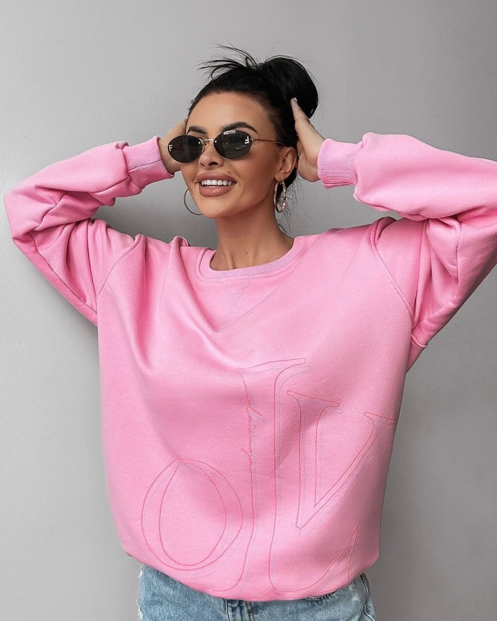Bluza damska OLAVOGA APLOMB 2025 róż - FashionPlace - 2
